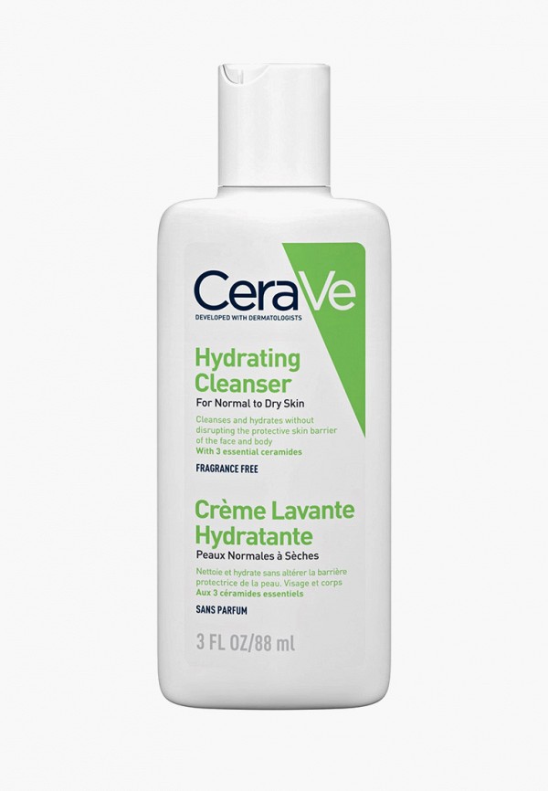 Крем для лица CeraVe, Прозрачный, очищающий для нормальной и сухой кожи лица и тела, 88 мл 
Крем для лица CeraVe, Прозрачный, очищающий для нормальной и сухой кожи лица и тела, 88 мл