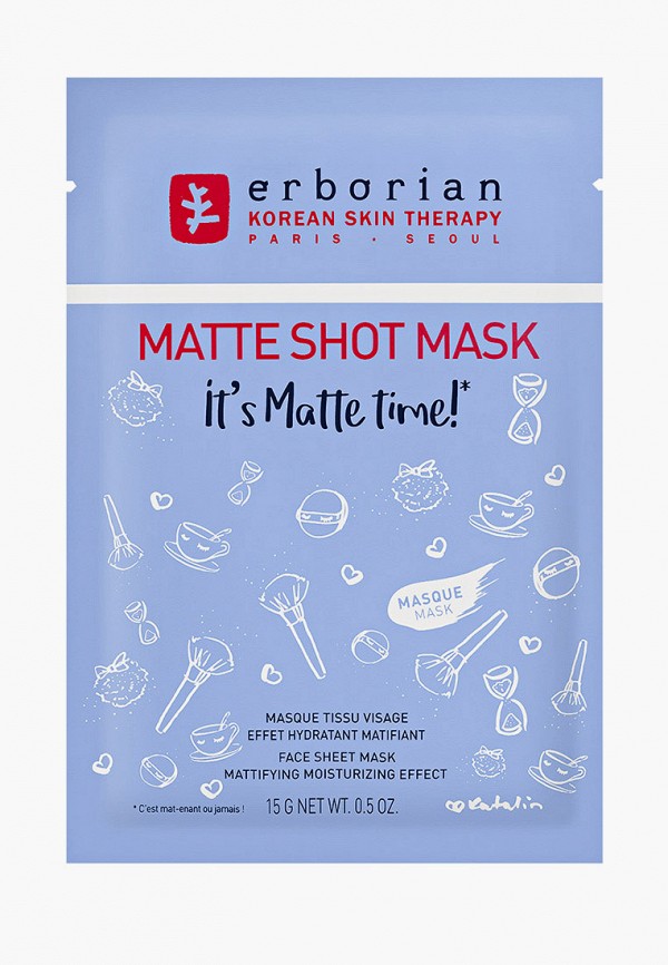 Маска для лица Erborian, Прозрачный, Matte 15г 
Маска для лица Erborian, Прозрачный, Matte 15г