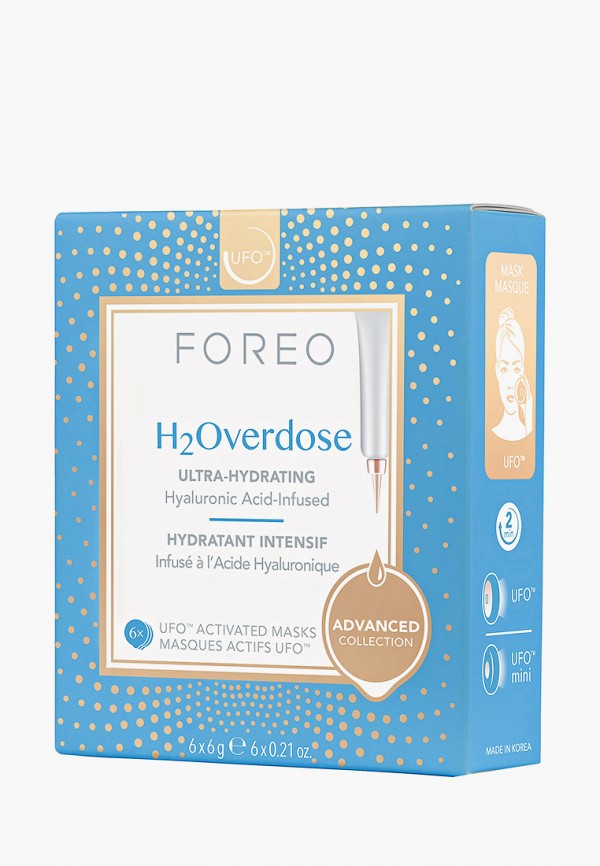 Набор масок для лица Foreo, Прозрачный, H2Overdose, Увлажняющая для обезвоженной кожи, для UFO/UFO mini, 6 шт
Набор масок для лица Foreo, Прозрачный, H2Overdose, Увлажняющая для обезвоженной кожи, для UFO/UFO mini, 6 шт