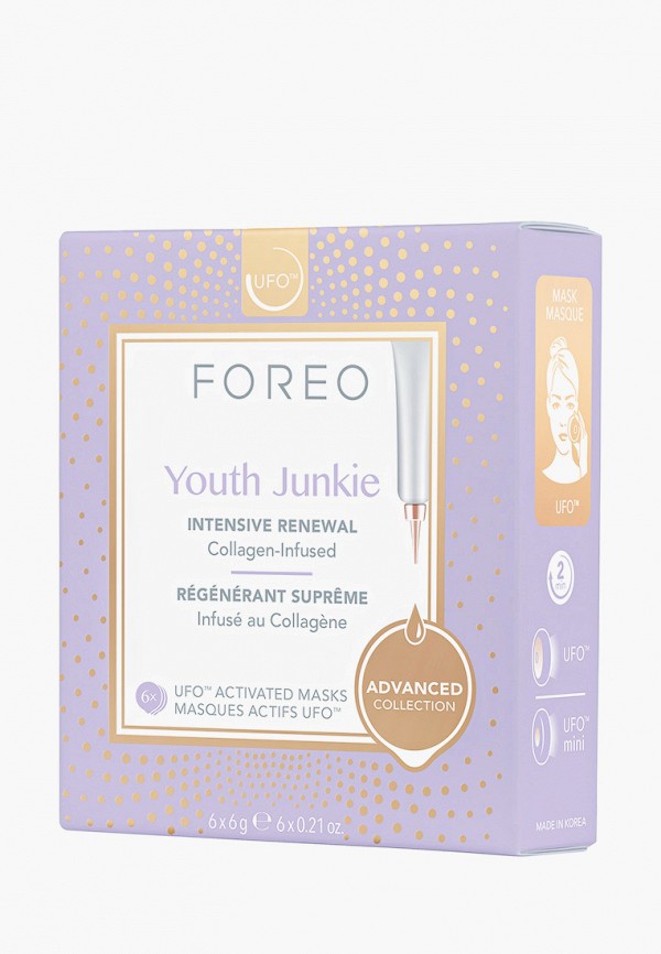 Набор масок для лица Foreo, Прозрачный, Youth Junkie, Коллагеновая для молодости кожи, 6 шт
Набор масок для лица Foreo, Прозрачный, Youth Junkie, Коллагеновая для молодости кожи, 6 шт