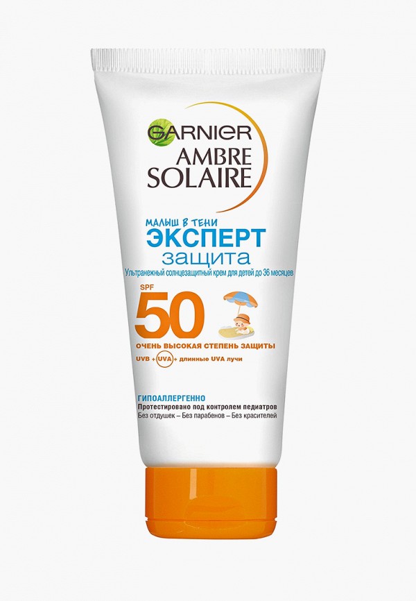 Крем солнцезащитный Garnier, Прозрачный, Ambre Solaire "Малыш в тени, Эксперт Защита", SPF 50, без красителей и отдушек, 50 мл
Крем солнцезащитный Garnier, Прозрачный, Ambre Solaire "Малыш в тени, Эксперт Защита", SPF 50, без красителей и отдушек, 50 мл