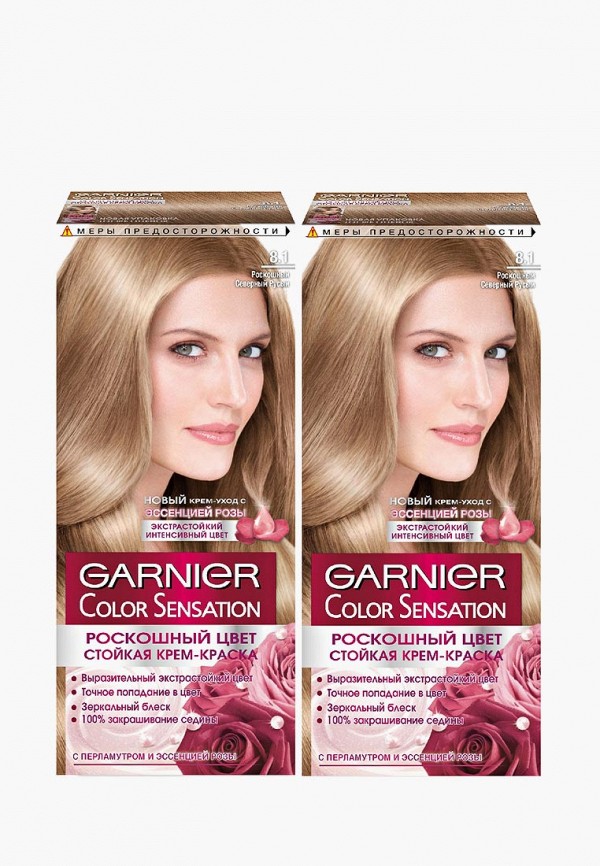 Краска для волос Garnier, Бежевый, "Color Sensation, Роскошь цвета", оттенок 8.1, Роскошный северный русый, 2 шт
Краска для волос Garnier, Бежевый, "Color Sensation, Роскошь цвета", оттенок 8.1, Роскошный северный русый, 2 шт