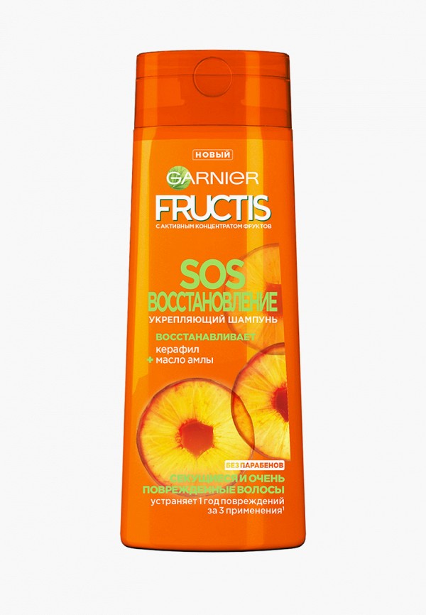 Шампунь Garnier, Фруктис, SOS Восстановление, укрепляющий, для секущихся и очень поврежденных волос, 250 мл, с Керафилом и Маслом Амлы
Шампунь Garnier, Фруктис, SOS Восстановление, укрепляющий, для секущихся и очень поврежденных волос, 250 мл, с Керафилом и Маслом Амлы