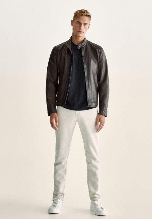 фото Куртка кожаная massimo dutti