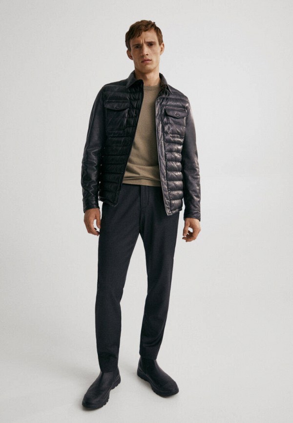фото Куртка кожаная massimo dutti