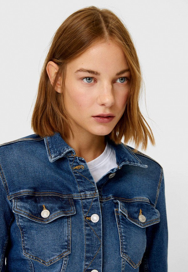 фото Куртка джинсовая stradivarius
