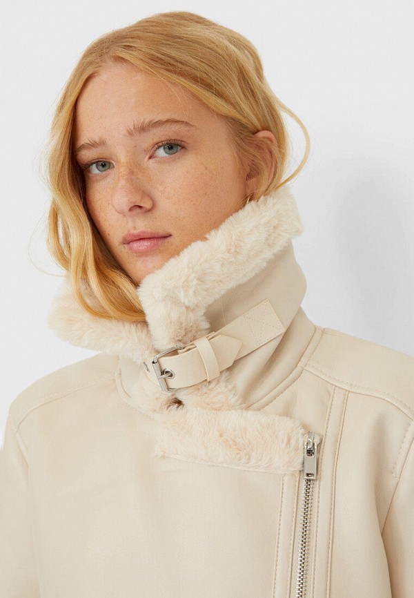 фото Куртка кожаная stradivarius