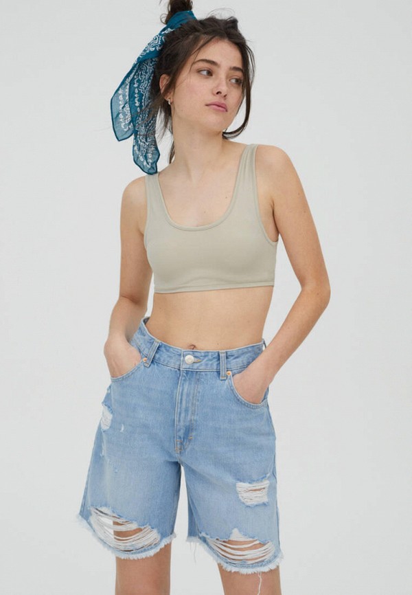 фото Шорты джинсовые pull&bear