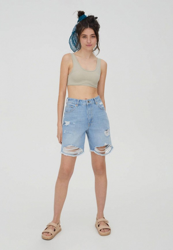 фото Шорты джинсовые pull&bear