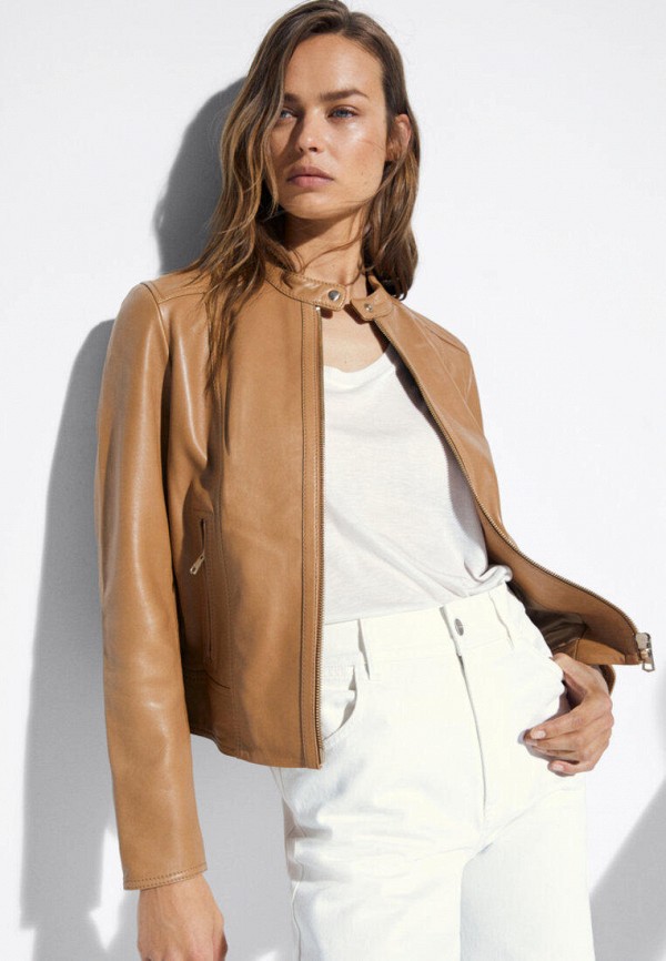 фото Куртка кожаная massimo dutti