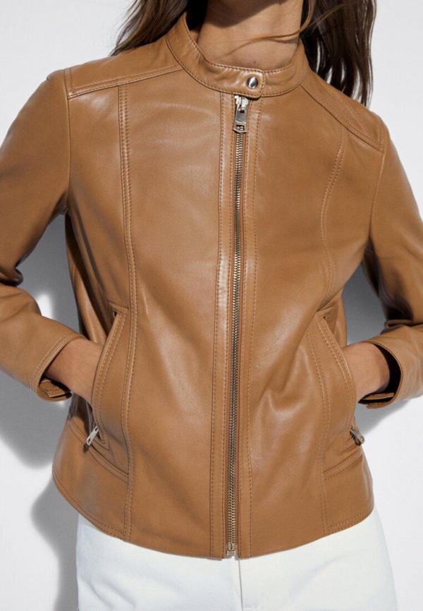 фото Куртка кожаная massimo dutti