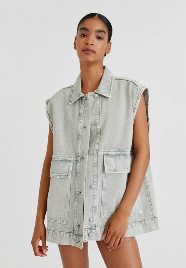 фото Жилет джинсовый pull&bear