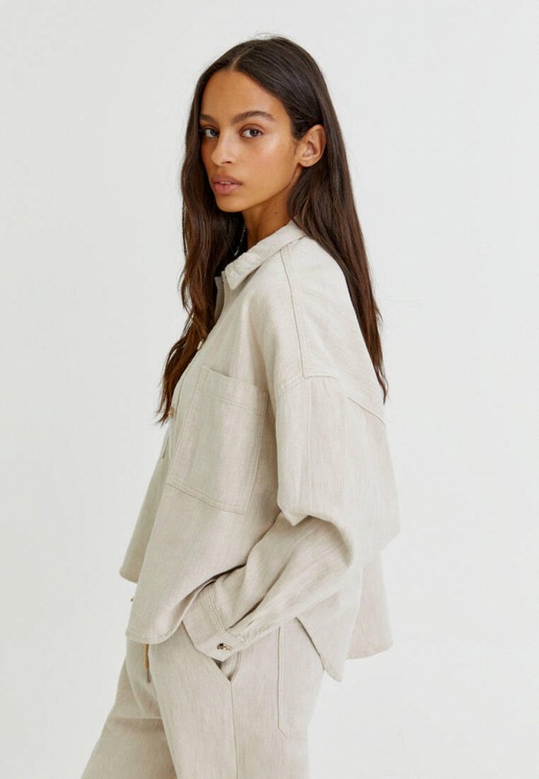 фото Рубашка джинсовая pull&bear