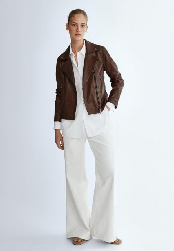 фото Куртка кожаная massimo dutti