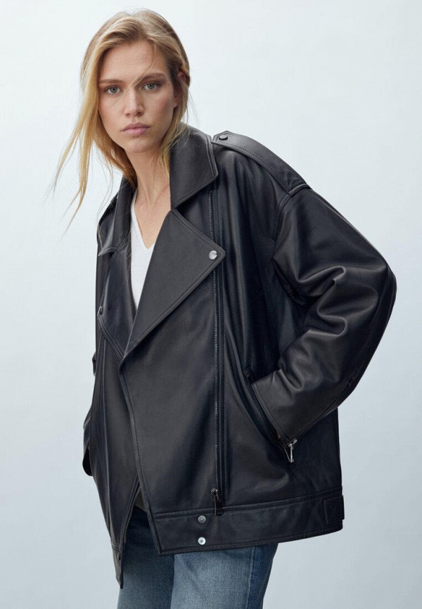 фото Куртка кожаная massimo dutti
