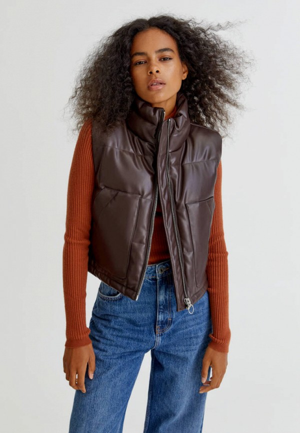 фото Жилет кожаный pull&bear