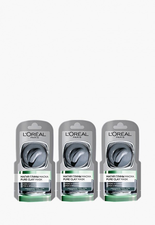 Набор масок для лица L'Oreal Paris, Разноцветный, Монодозная Маска для лица "Магия Глины" Детокс и сияние, для всех типов кожи, с углем, 6 мл x 3 шт
Набор масок для лица L'Oreal Paris, Разноцветный, Монодозная Маска для лица "Магия Глины" Детокс и сияние, для всех типов кожи, с углем, 6 мл x 3 шт
