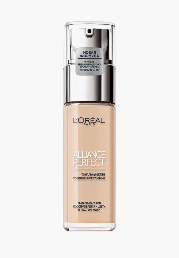 Тональный крем L'Oreal Paris, Бежевый, Alliance Perfect, Совершенное слияние, выравнивающий и увлажняющий, оттенок N1, 30 мл
Тональный крем L'Oreal Paris, Бежевый, Alliance Perfect, Совершенное слияние, выравнивающий и увлажняющий, оттенок N1, 30 мл