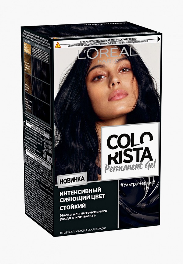 Краска для волос L'Oreal Paris, Прозрачный, "Colorista Permanent Gel", оттенок Ультра Черный
Краска для волос L'Oreal Paris, Прозрачный, "Colorista Permanent Gel", оттенок Ультра Черный