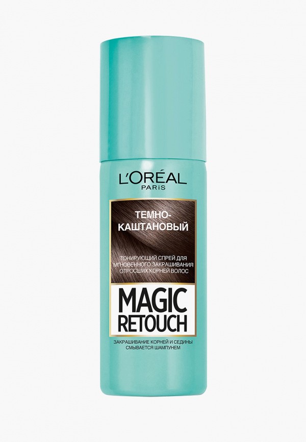Тонирующее средство для волос L'Oreal Paris, Коричневый, для мгновенного закрашивания отросших корней "Magic Retouch", оттенок Темно-каштановый, 75 мл
Тонирующее средство для волос L'Oreal Paris, Коричневый, для мгновенного закрашивания отросших корней "Magic Retouch", оттенок Темно-каштановый, 75 мл