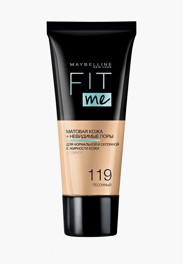 Тональный крем Maybelline New York, Бежевый, "Fit Me", Матовая кожа + невидимые поры, Оттенок 119, Песочный, 30 мл
Тональный крем Maybelline New York, Бежевый, "Fit Me", Матовая кожа + невидимые поры, Оттенок 119, Песочный, 30 мл
