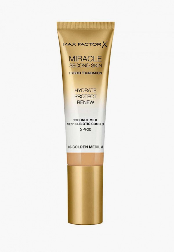 Тональное средство Max Factor, Бежевый, Miracle Touch Second Skin, тон 06 golden medium, 30 мл
Тональное средство Max Factor, Бежевый, Miracle Touch Second Skin, тон 06 golden medium, 30 мл
