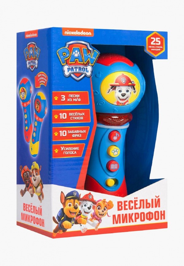 Игрушка интерактивная Росмэн, Голубой, Щенячий патруль. Музыкальный микрофон с усилителем. TM PAW Patrol.
Игрушка интерактивная Росмэн, Голубой, Щенячий патруль. Музыкальный микрофон с усилителем. TM PAW Patrol.
