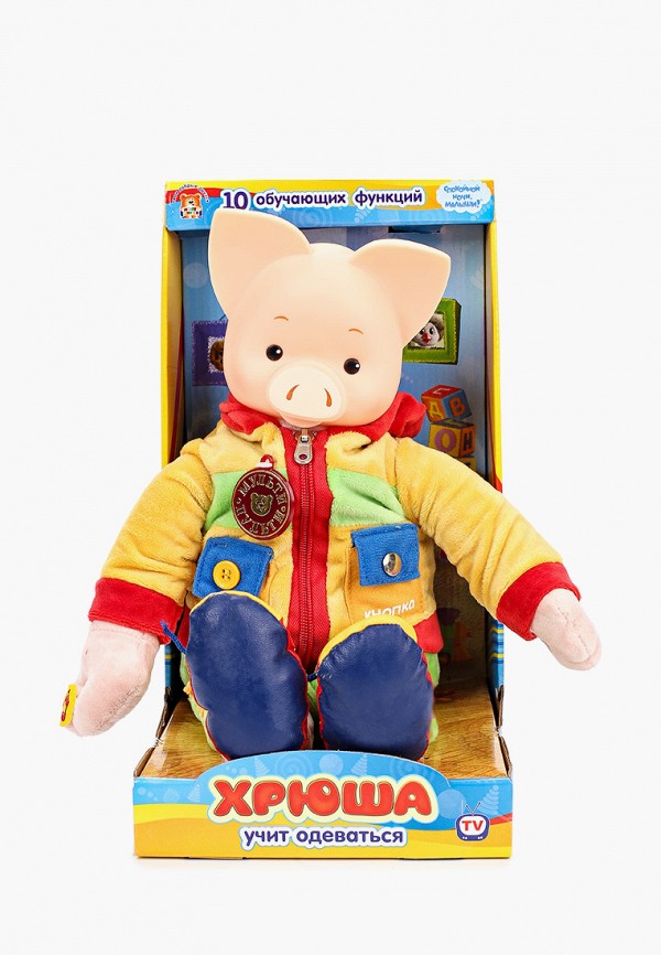 Игрушка интерактивная Мульти-Пульти "Хрюша учит одеваться", 32 см
