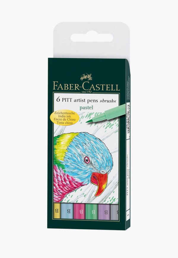 Набор для творчества Faber-Castell, Разноцветный, "Pitt Artist Pen Brush Pastel", капиллярные, ассорти, 6 шт.
Набор для творчества Faber-Castell, Разноцветный, "Pitt Artist Pen Brush Pastel", капиллярные, ассорти, 6 шт.