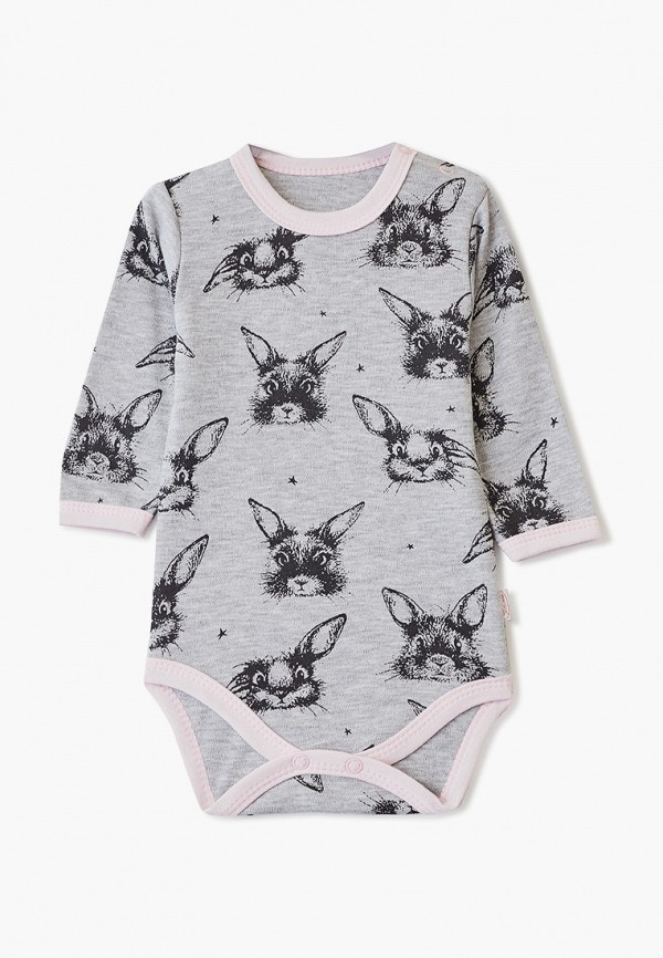 Боди Веселый малыш, Серый 
Боди Веселый малыш, Серый