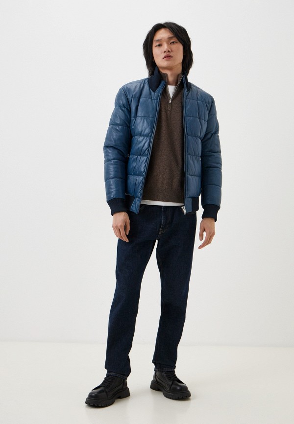 фото Куртка кожаная утепленная urban fashion for men