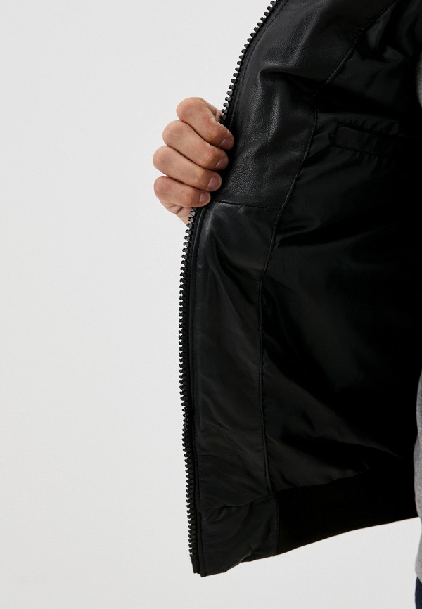 фото Куртка кожаная утепленная urban fashion for men