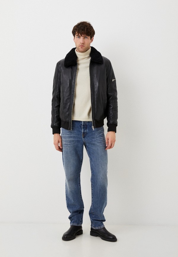 фото Куртка кожаная утепленная urban fashion for men