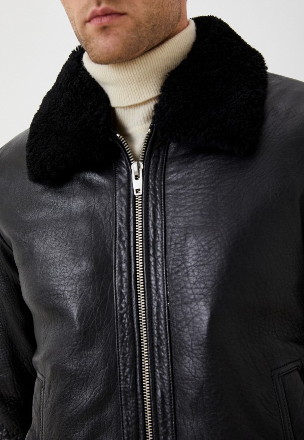 фото Куртка кожаная утепленная urban fashion for men