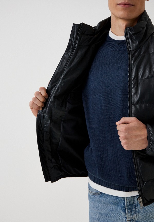фото Куртка кожаная утепленная urban fashion for men