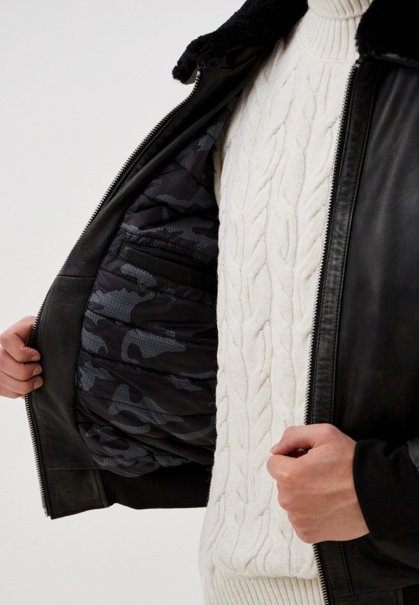 фото Куртка кожаная утепленная urban fashion for men