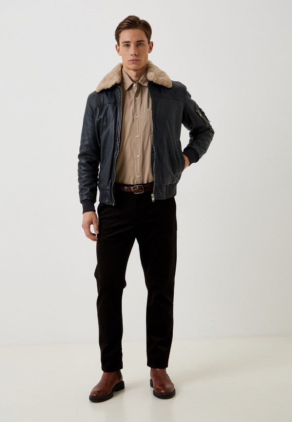 фото Куртка кожаная утепленная urban fashion for men