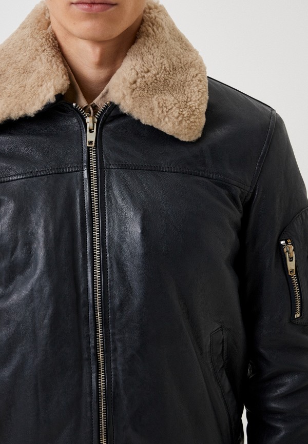 фото Куртка кожаная утепленная urban fashion for men