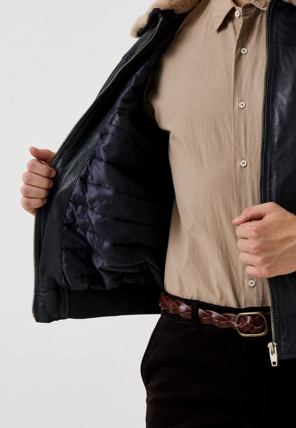 фото Куртка кожаная утепленная urban fashion for men