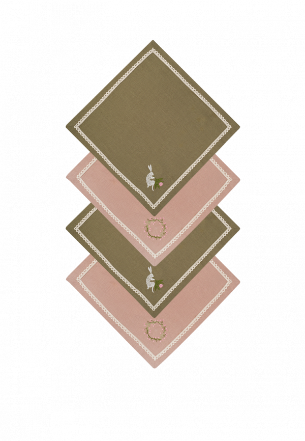 Комплект салфеток сервировочных Bellehome, Разноцветный, Easter bunny color с вышивкой 4 шт. хлопок/лен
Комплект салфеток сервировочных Bellehome, Разноцветный, Easter bunny color с вышивкой 4 шт. хлопок/лен