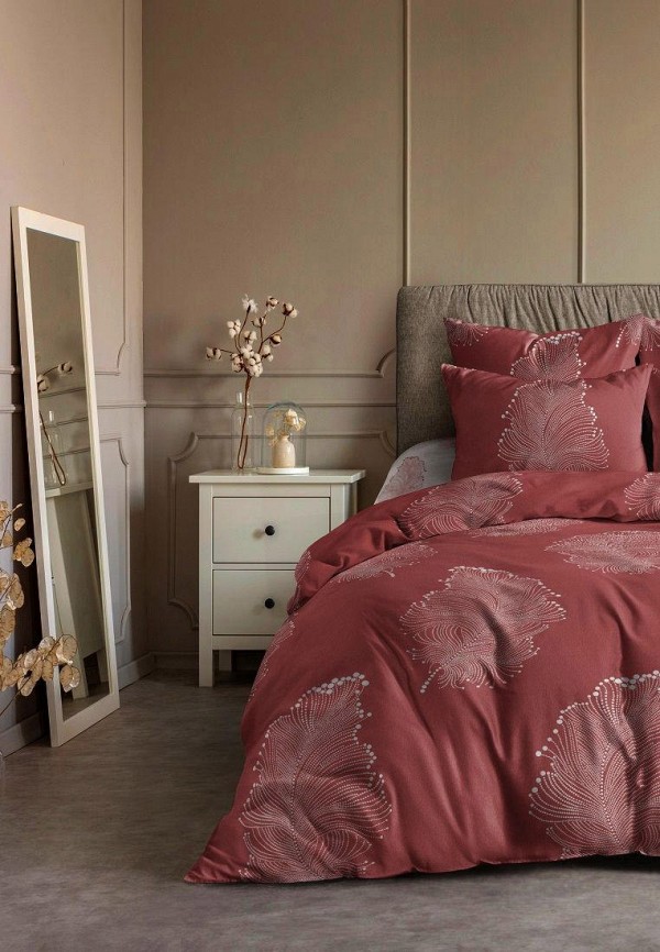 Постельное белье 2-спальное Ночь нежна, Коралловый, Варьете