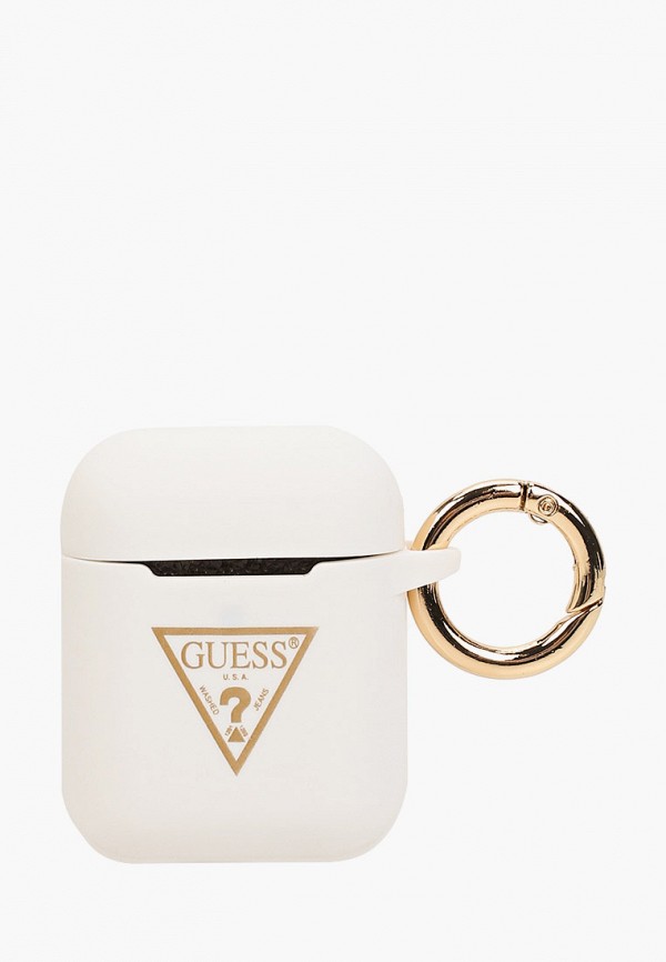 Чехол для наушников Guess, Белый, Airpods, Silicone case Triangle logo with ring White
Чехол для наушников Guess, Белый, Airpods, Silicone case Triangle logo with ring White