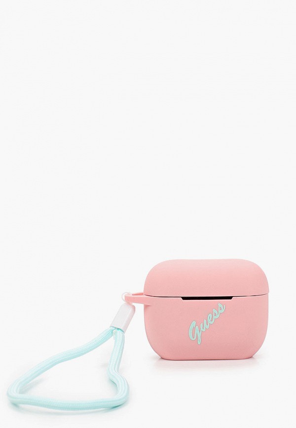 Чехол для наушников Guess, Розовый, Airpods Pro, Silicone case Script logo with cord Pink/Green
Чехол для наушников Guess, Розовый, Airpods Pro, Silicone case Script logo with cord Pink/Green