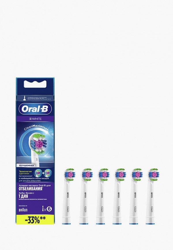 Комплект насадок для зубной щетки Oral B, Белый, EB18рRB 3DWhite CleanMaximiser 6 шт.
Комплект насадок для зубной щетки Oral B, Белый, EB18рRB 3DWhite CleanMaximiser 6 шт.
