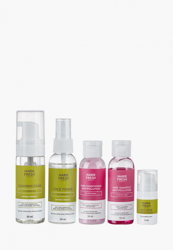 Набор для ухода за лицом Marie Fresh Cosmetics, Прозрачный, Тravel, 50+50+50+50+5 мл
Набор для ухода за лицом Marie Fresh Cosmetics, Прозрачный, Тravel, 50+50+50+50+5 мл