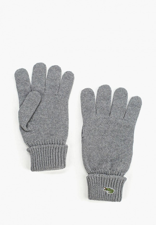 Перчатки Lacoste, Серый, Lacoste MP002XU04VDZ 
Перчатки Lacoste, Серый, Lacoste MP002XU04VDZ