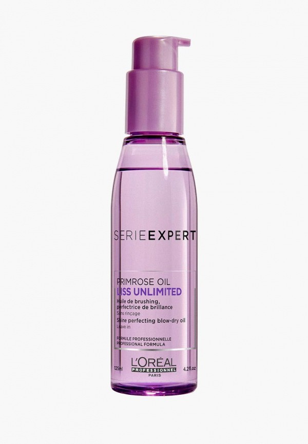 Масло для волос L'Oreal Professionnel, Розовый, Serie Expert LISS UNLIMITED Термозащитное 125 мл