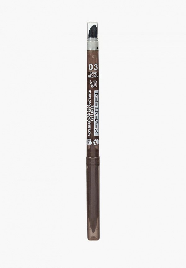 Карандаш для глаз Seventeen, Коричневый, автоматический с точилкой+спонж TWIST LINER т.03 темно-корич , 0.28 г
Карандаш для глаз Seventeen, Коричневый, автоматический с точилкой+спонж TWIST LINER т.03 темно-корич , 0.28 г