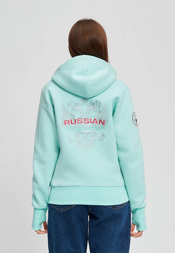 Толстовка ЯRussia, Бирюзовый 
Толстовка ЯRussia, Бирюзовый