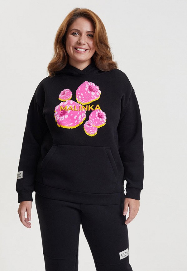 Худи Barmariska, Черный, с начесом 
Худи Barmariska, Черный, с начесом